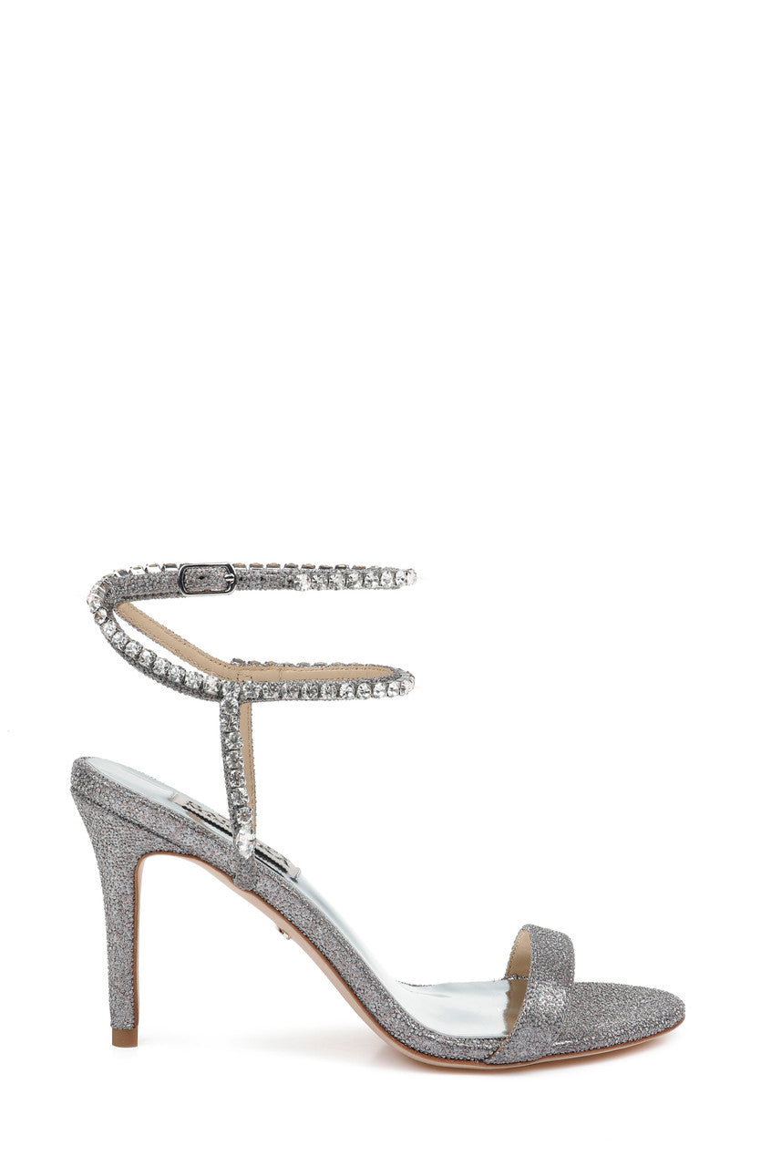 Pewter | Claudette Diamond Evening Heel
