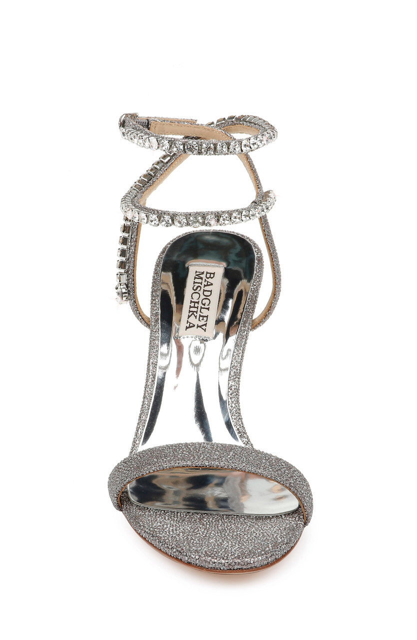 Pewter | Claudette Diamond Evening Heel