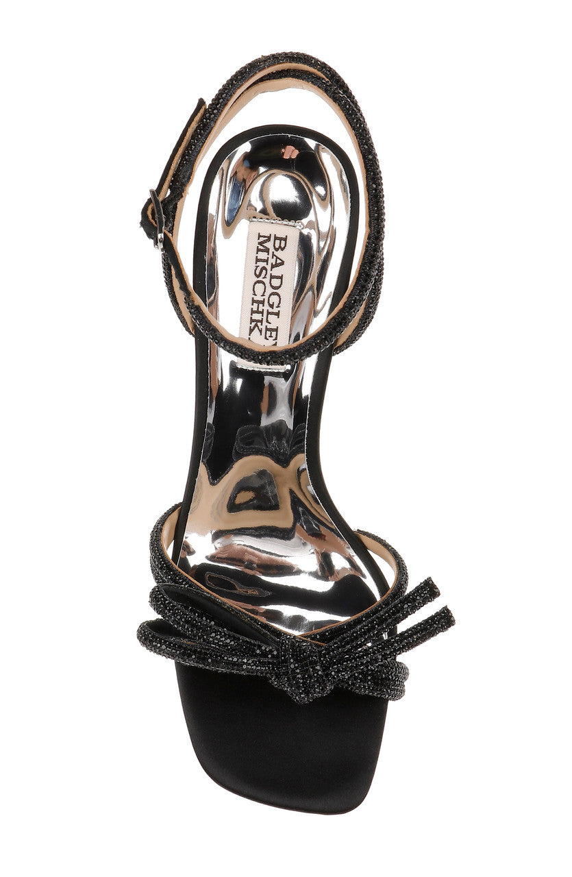 Black | Effie Strappy Bow Stiletto Heels