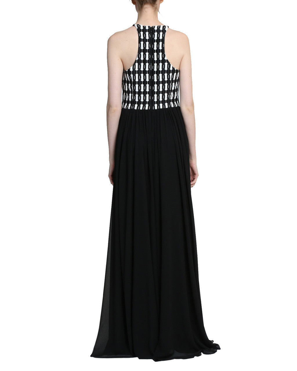Black Ivory | Racer Checker Gown