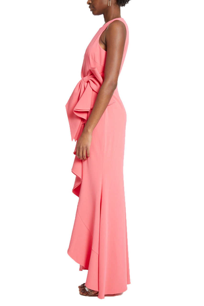 Coral | Elegant Ruffled Gown