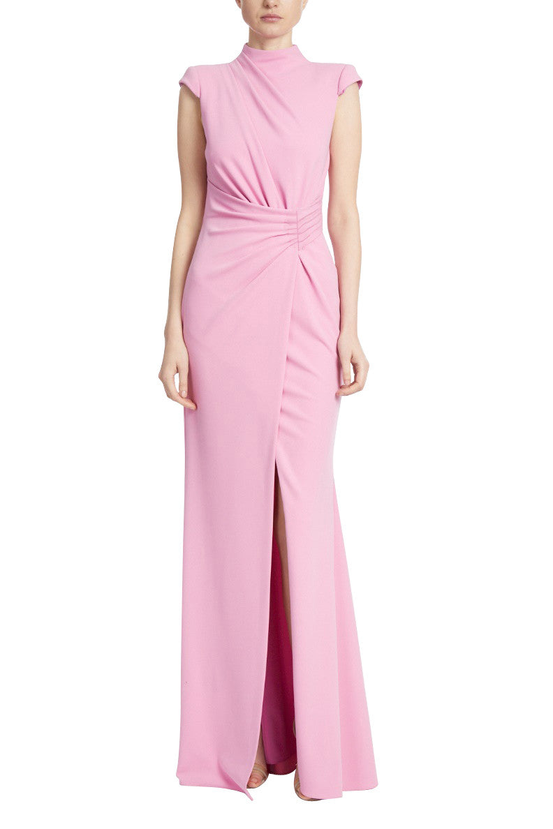 Bright Rose | Draped Waist Gown