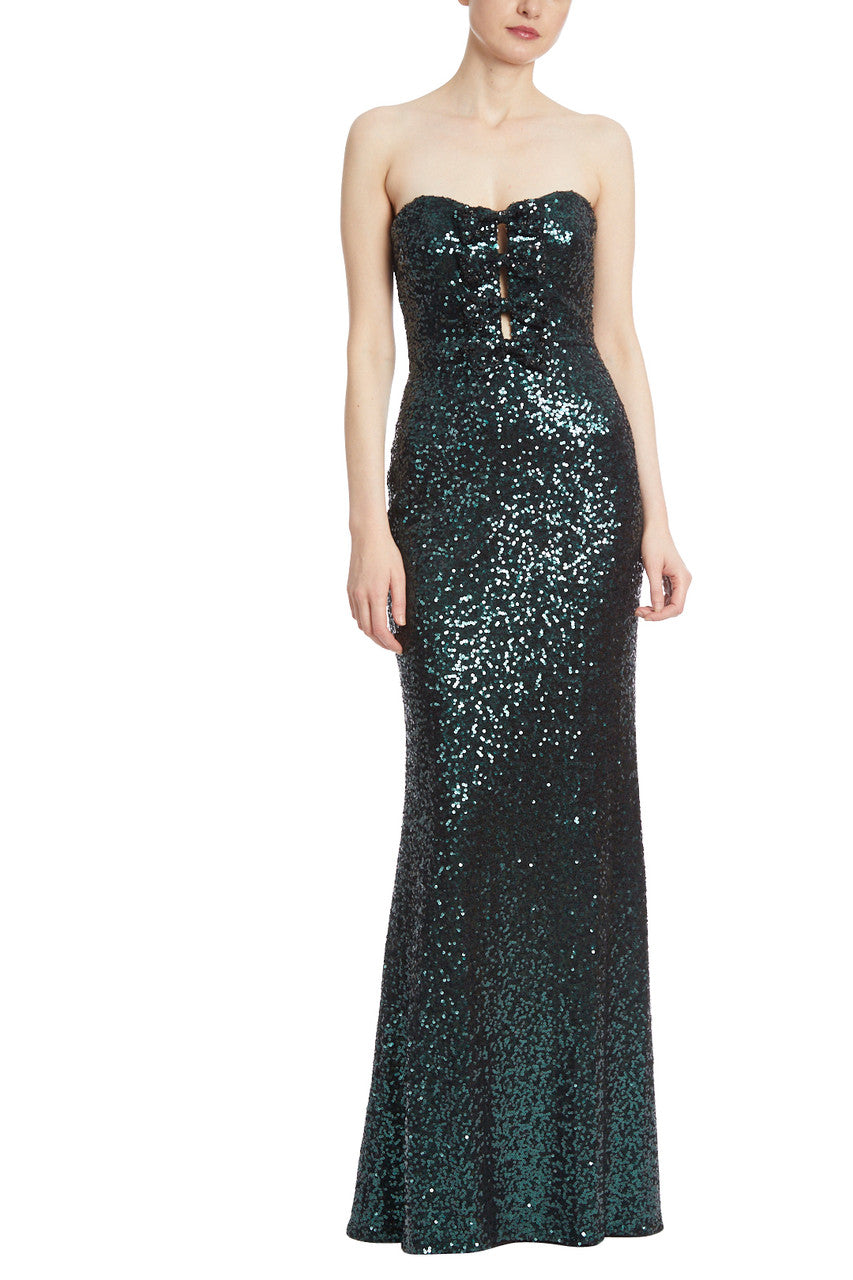 Emerald | Strapless Sequin Mermaid Gown
