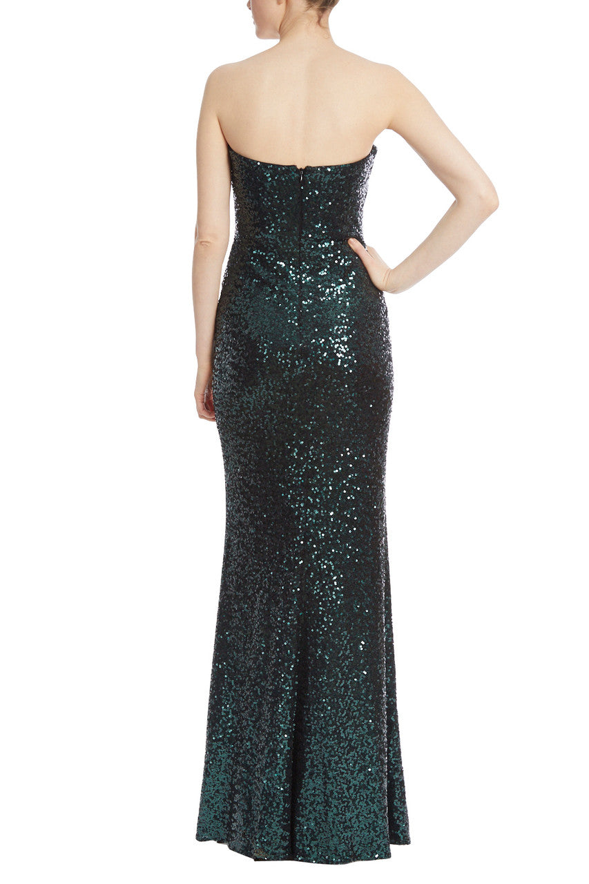 Emerald | Strapless Sequin Mermaid Gown