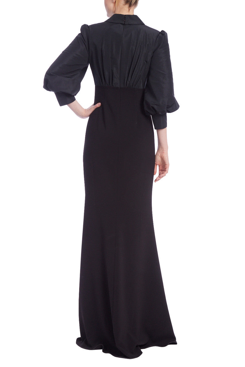 Black | Combo Shirt Gown