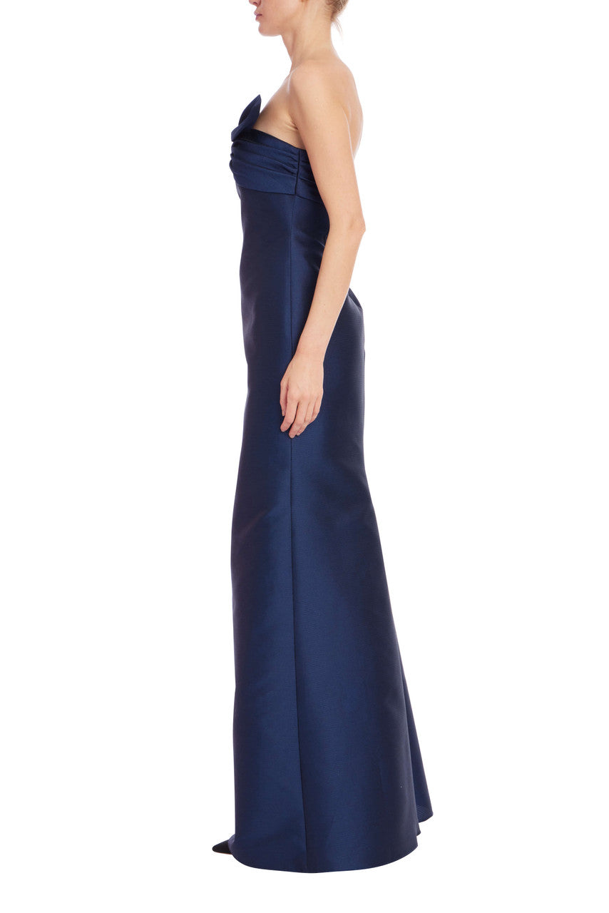 Badgley Mischka Bow Tie Strap Gown Badgley Mischka Bow Tie Strap Gown