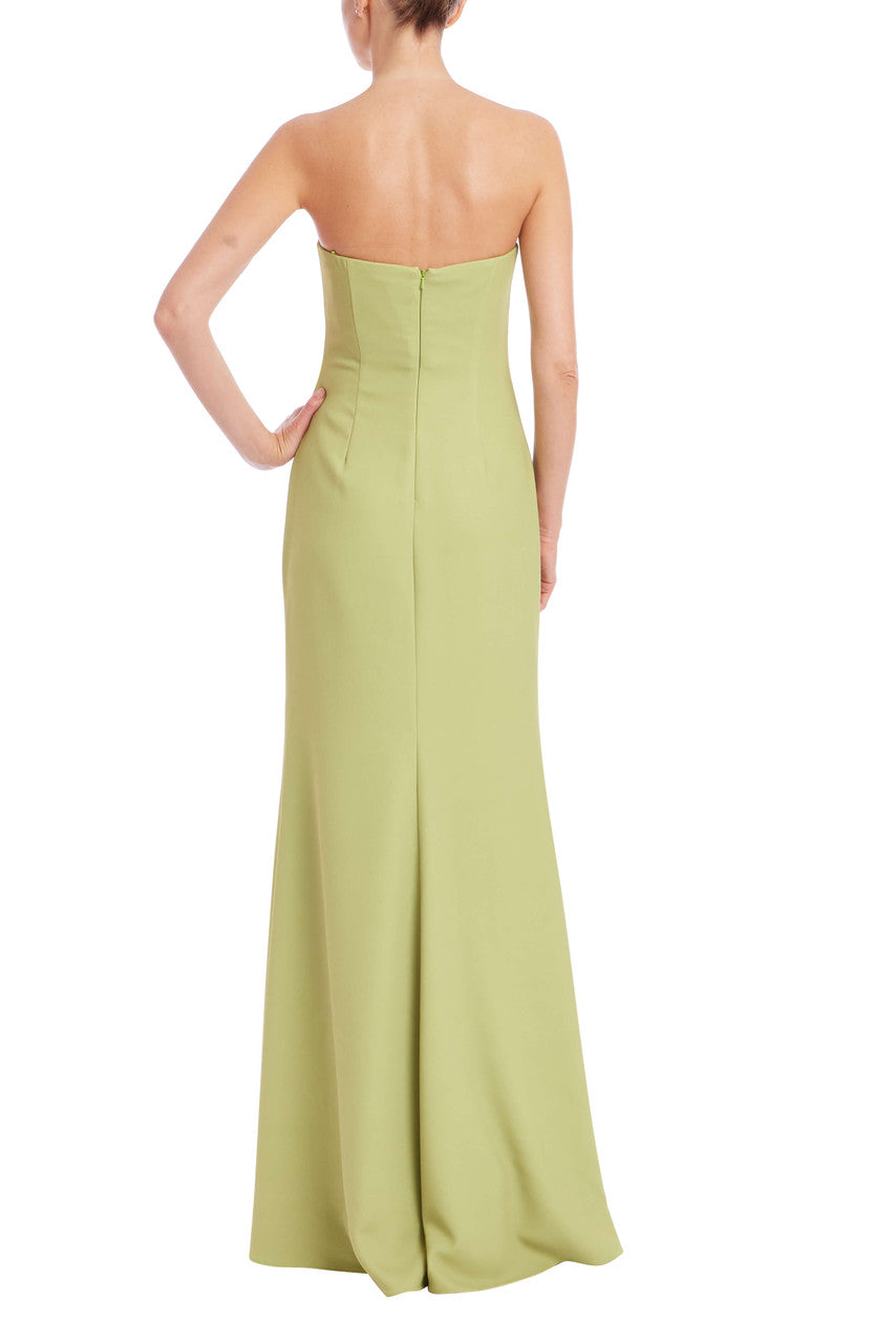 lime green strapless dress Caladium Dress in Lime Green main image 1