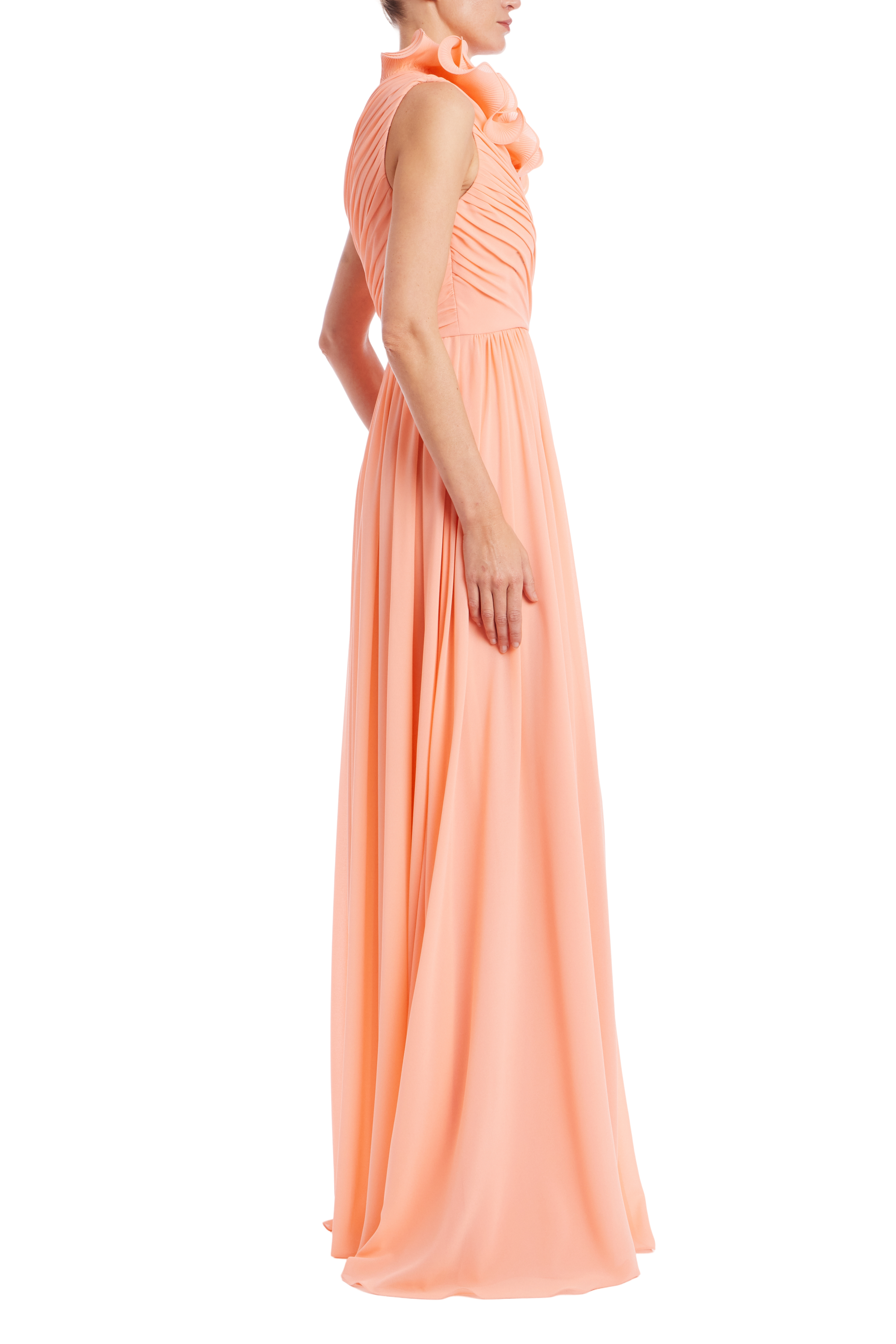 emerald evening dress Gothic Emerald Sequin Evening Gown with Draped Cape