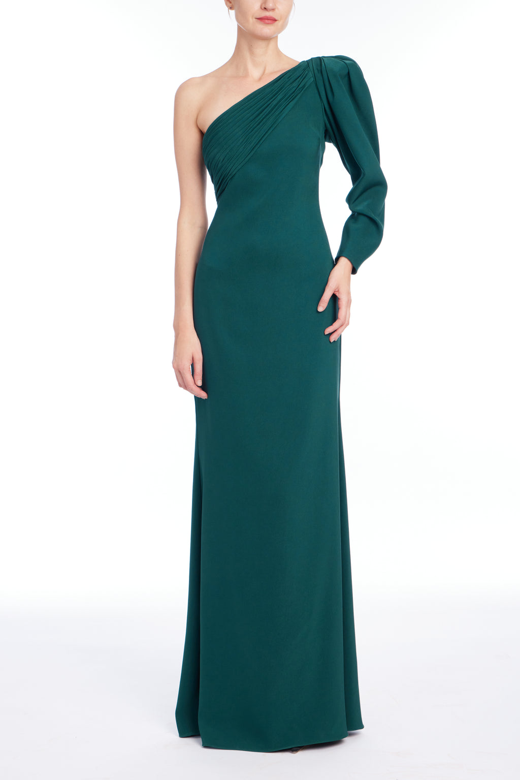 Pine | One Sleeve Gown Front