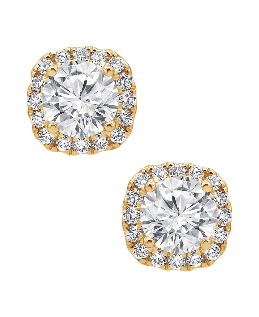 Cushion Diamond Stud Earrings – Badgley Mischka
