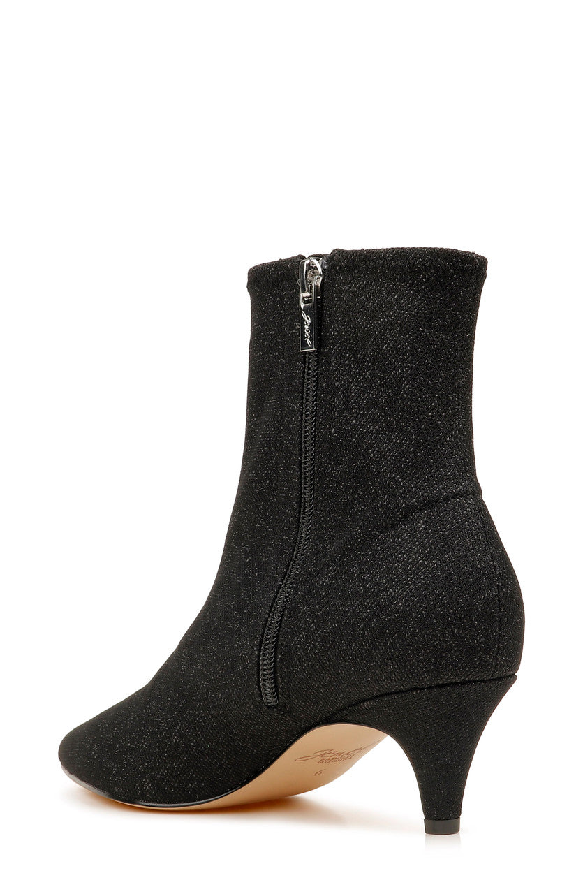 Black | Erma Pointed Toe Short Bootie