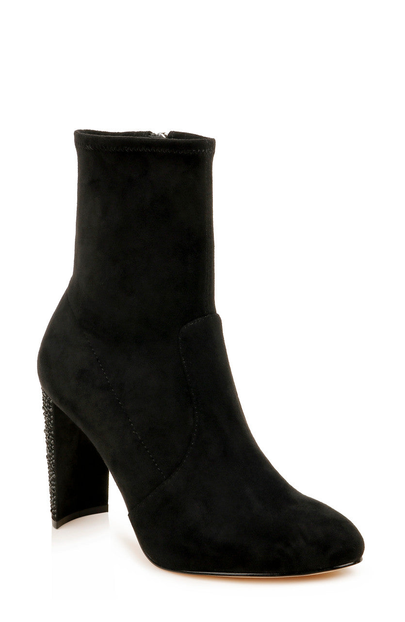 Black | Eugenia Suede Bootie