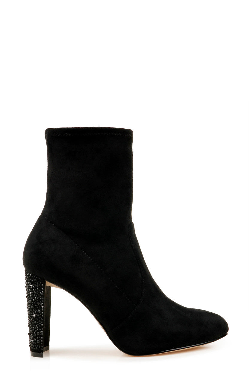 Black | Eugenia Suede Bootie