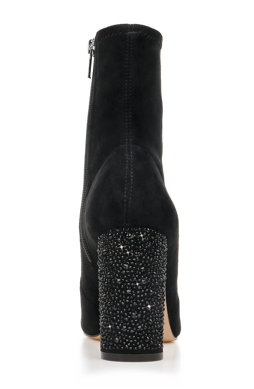 Black | Eugenia Suede Bootie