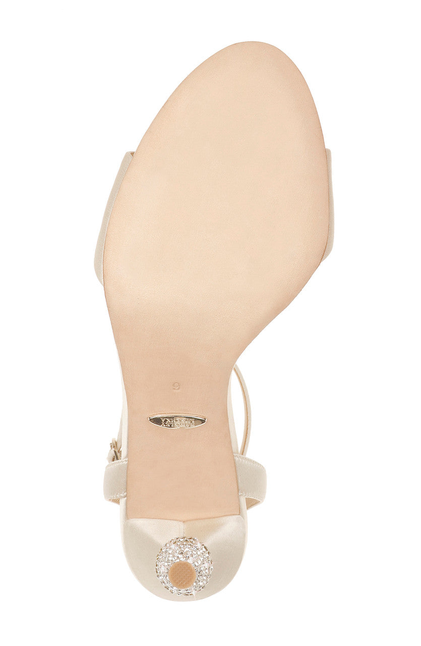 Ivory | Evamarie Ankle Strap Evening Shoe