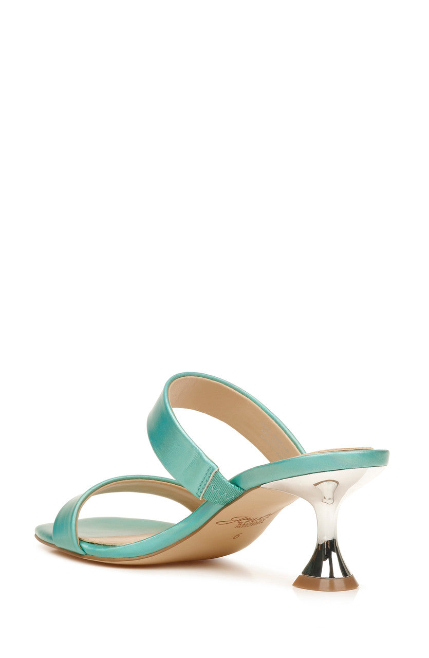 Mint Iridescent | Fabiola Iridescent Double Strap Heel