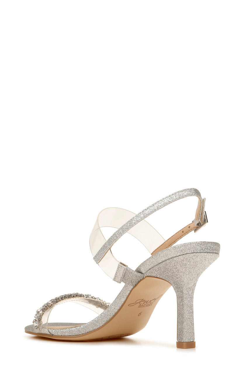 Clear-Silver | Fairwell Crystal Embellished Heel