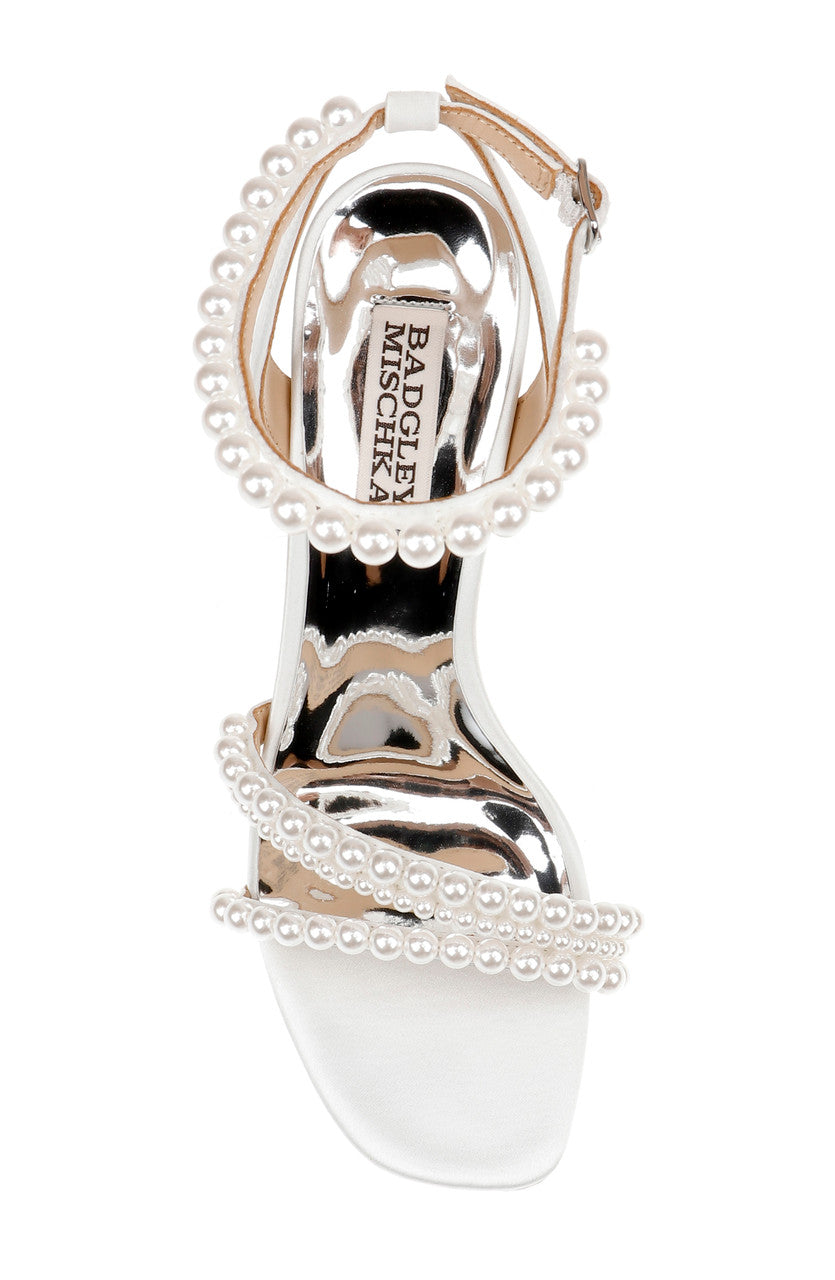 Soft White | Feisty Pearl Block Heel