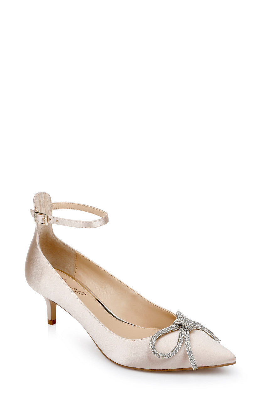 Champagne | Geranium Kitten Heel Pump
