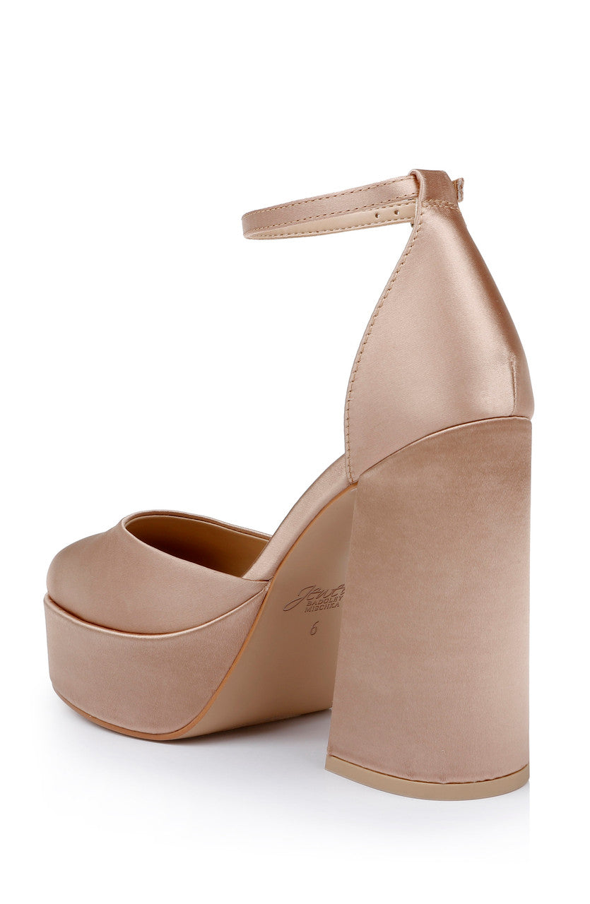 Almond Nude | Giada Round Toe Platform