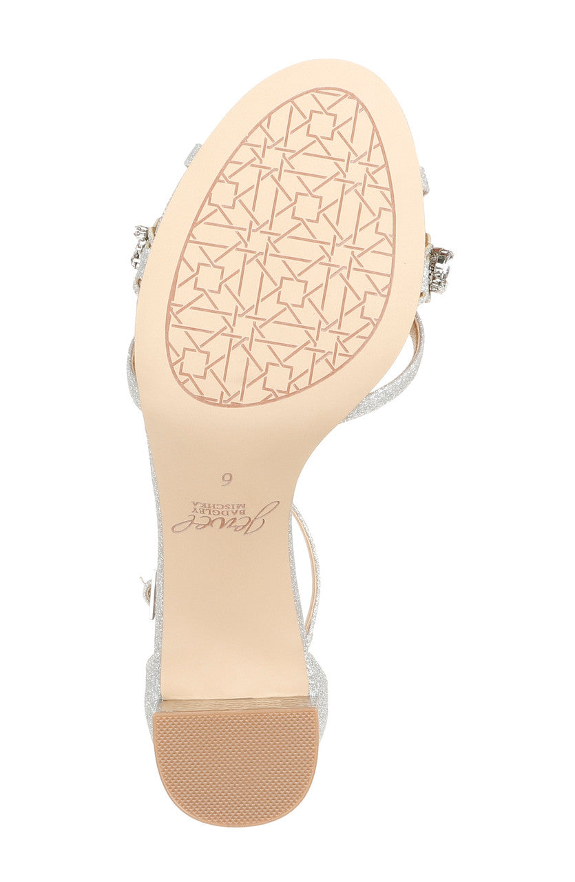 Silver | Giona Embellished Evening Shoe