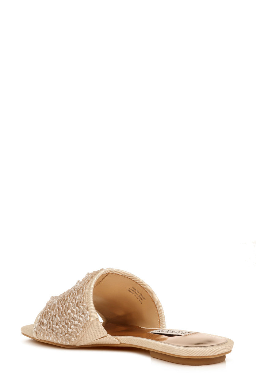 Soft Nude | Gita Sequin Evening Slide