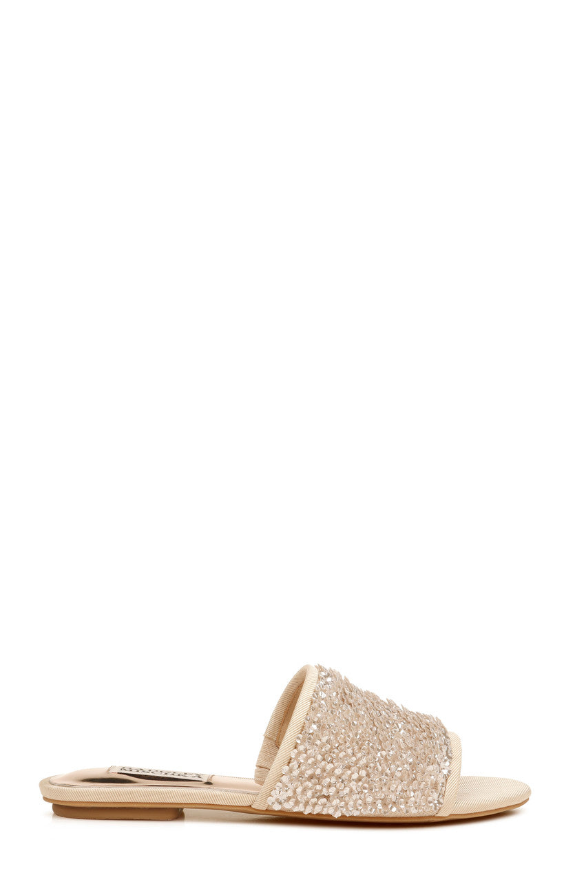 Soft Nude | Gita Sequin Evening Slide