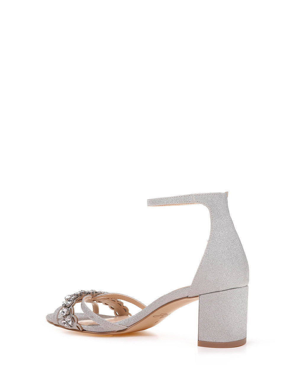Silver | Giona Embellished Evening Shoe