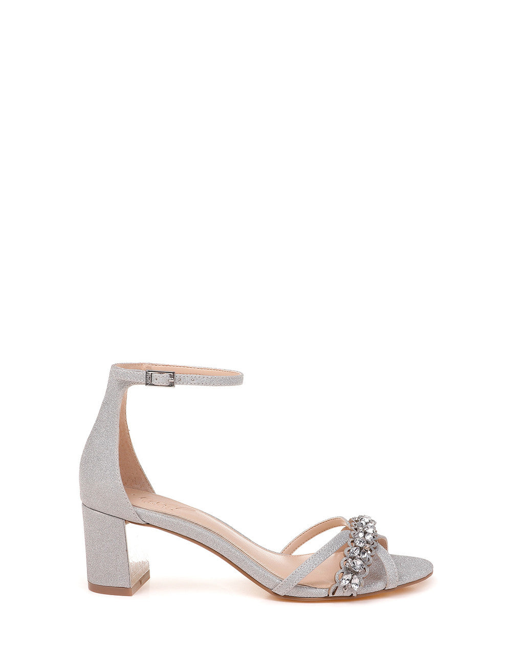 Silver | Giona Embellished Evening Shoe
