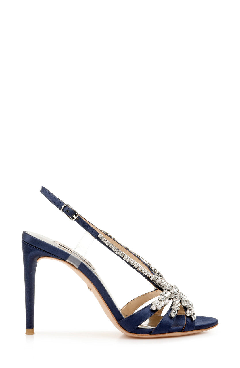 Midnight | Jacqueline Crystal Embellished Sling Back