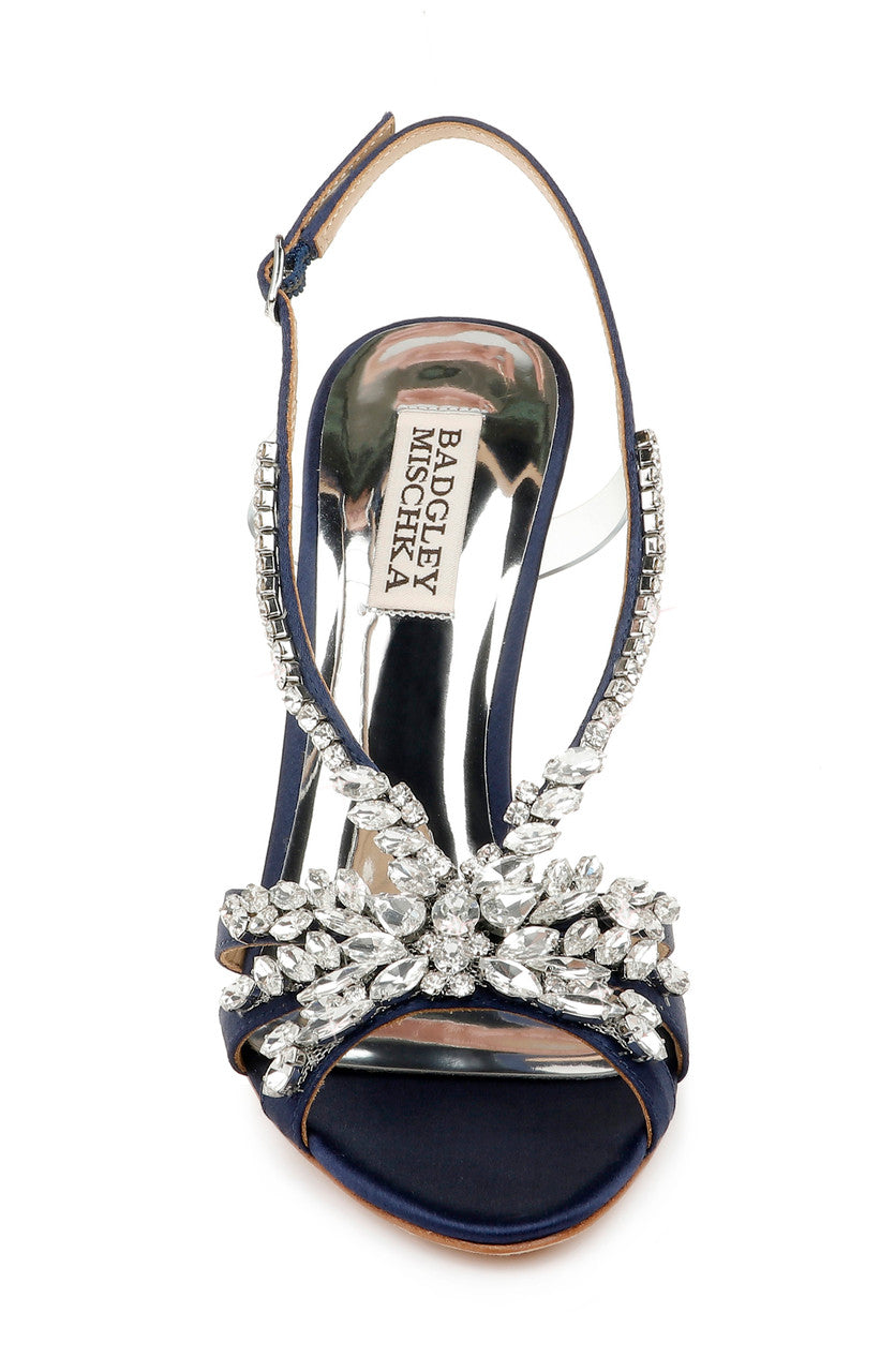 Midnight | Jacqueline Crystal Embellished Sling Back