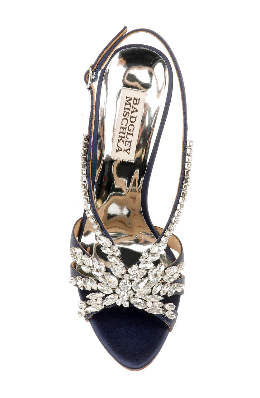 Midnight | Jacqueline Crystal Embellished Sling Back