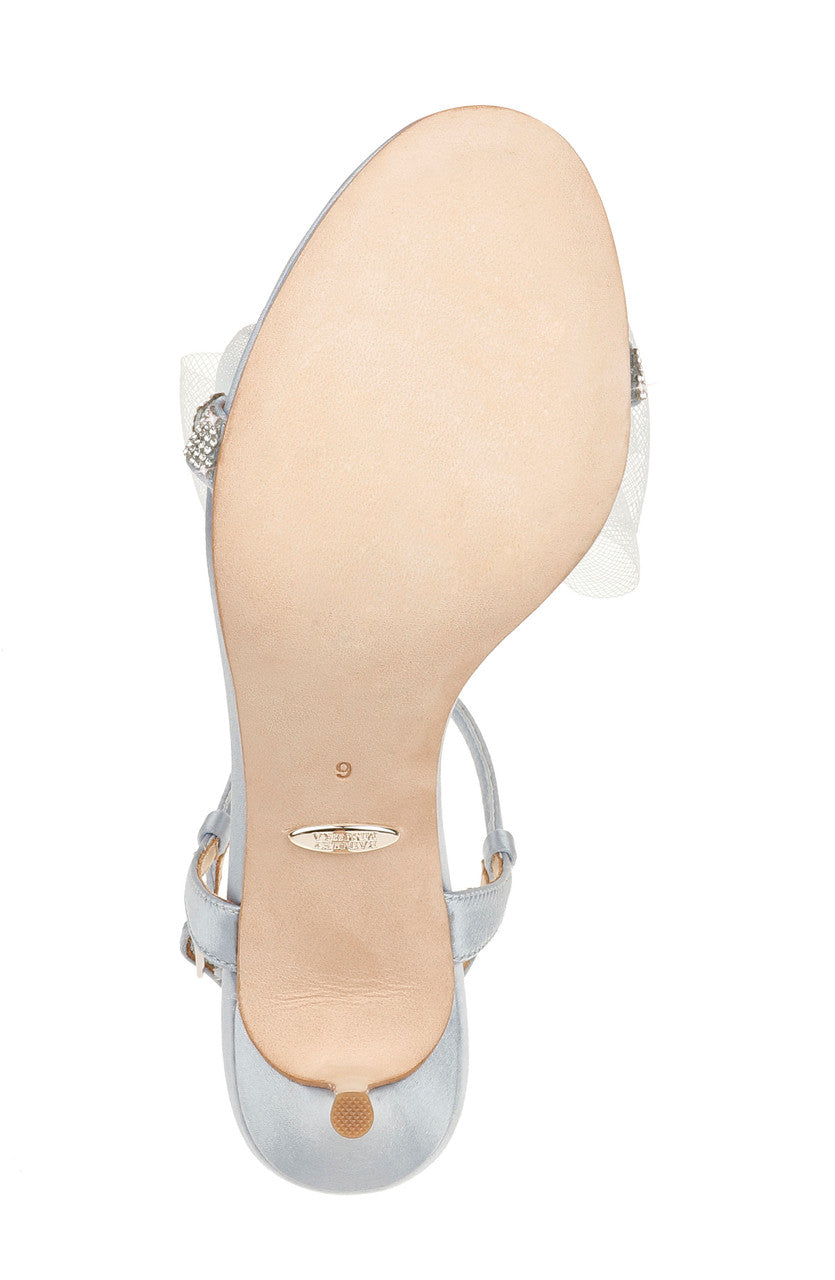 Azure Blue | Janie Bow Embellished Evening Shoe