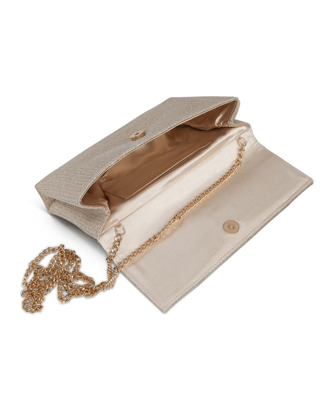 Gold | Dakota Sparkle Jacquard Envelope with Crystal Bow
