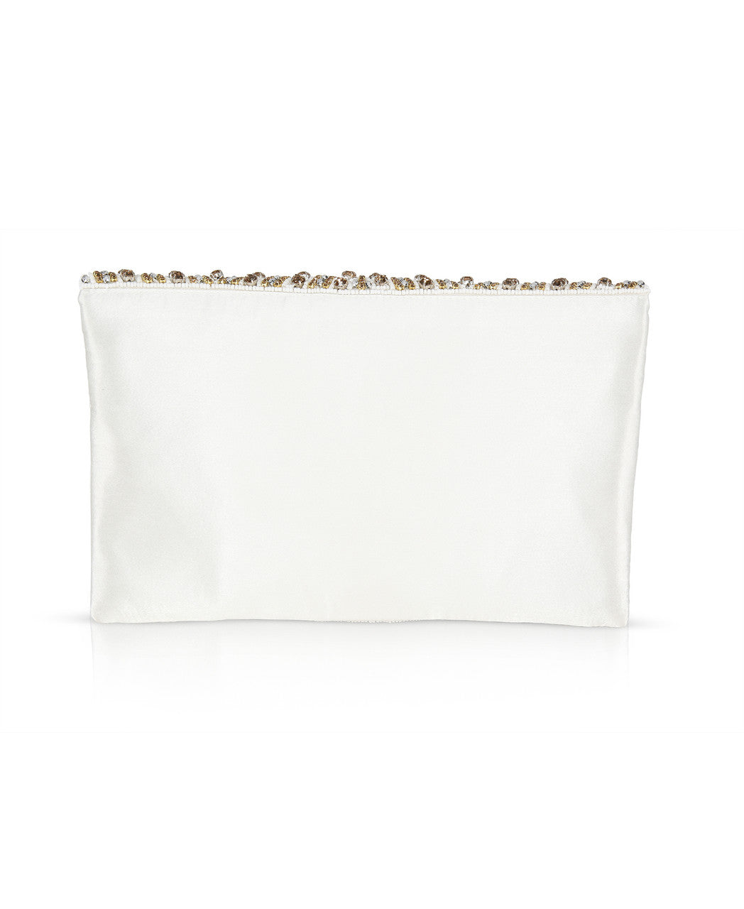 Ivory | Emma Beaded Envelope Clutch