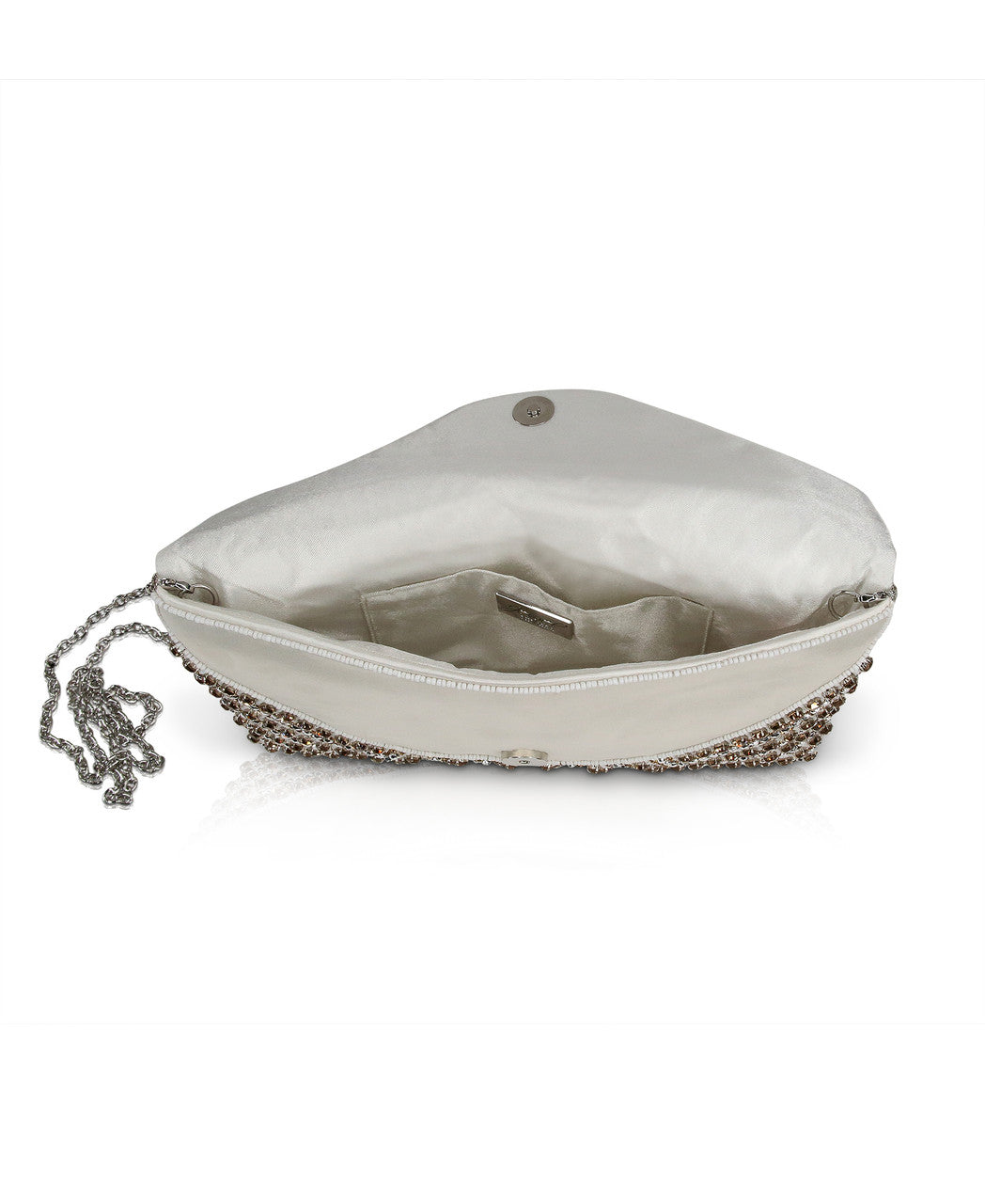 Ivory | Emma Beaded Envelope Clutch