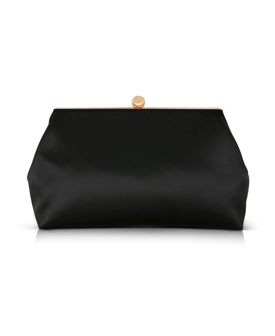 Black | Camilla Classic Framed Satin Pouch