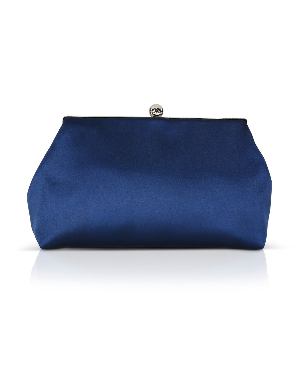 Navy | Camilla Classic Framed Satin Pouch