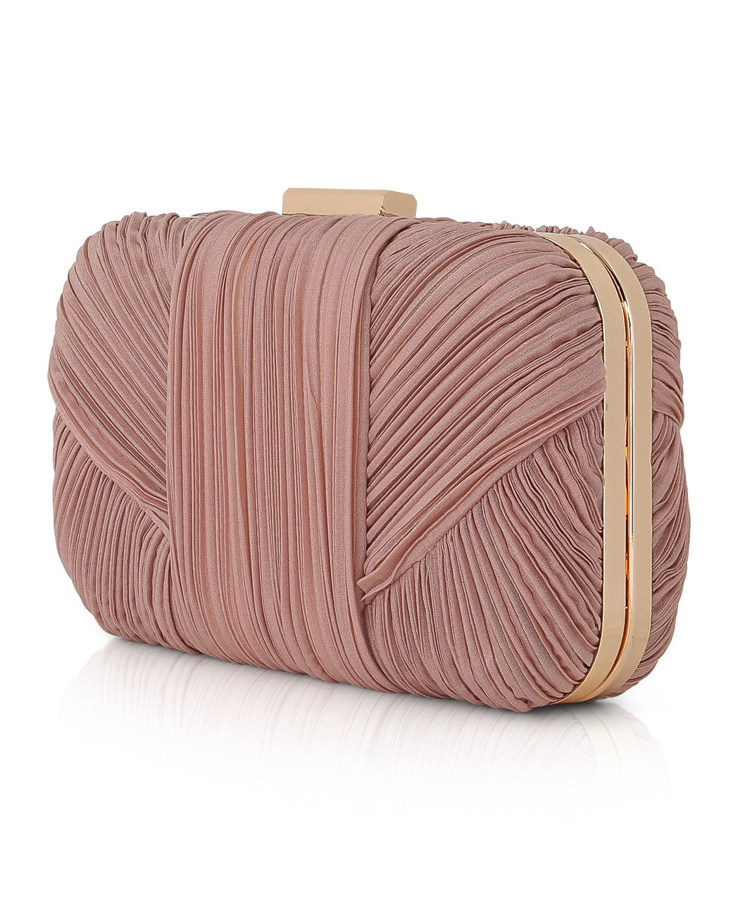 Cleo Shimmer Pleated Minaudiere by Badgley Mischka