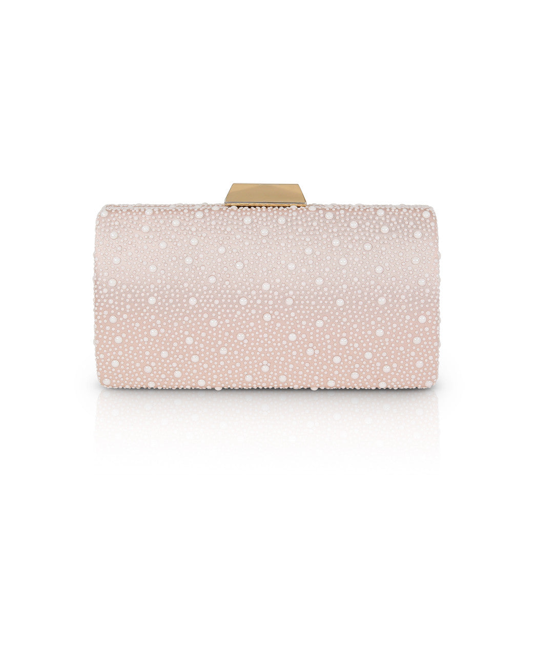 Champagne | Avery Cabochon Bead Minaudiere