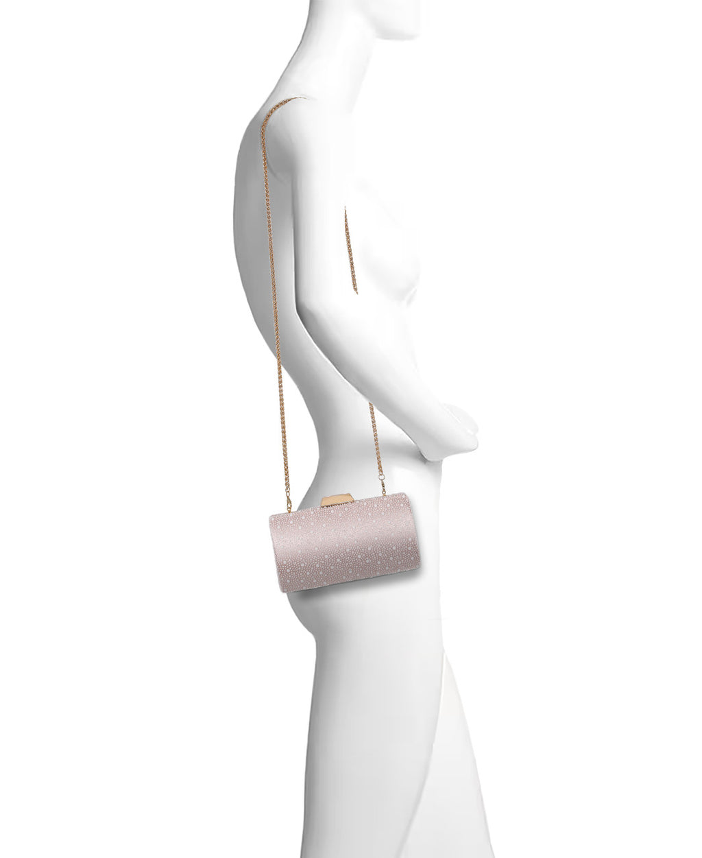 Champagne | Avery Cabochon Bead Minaudiere