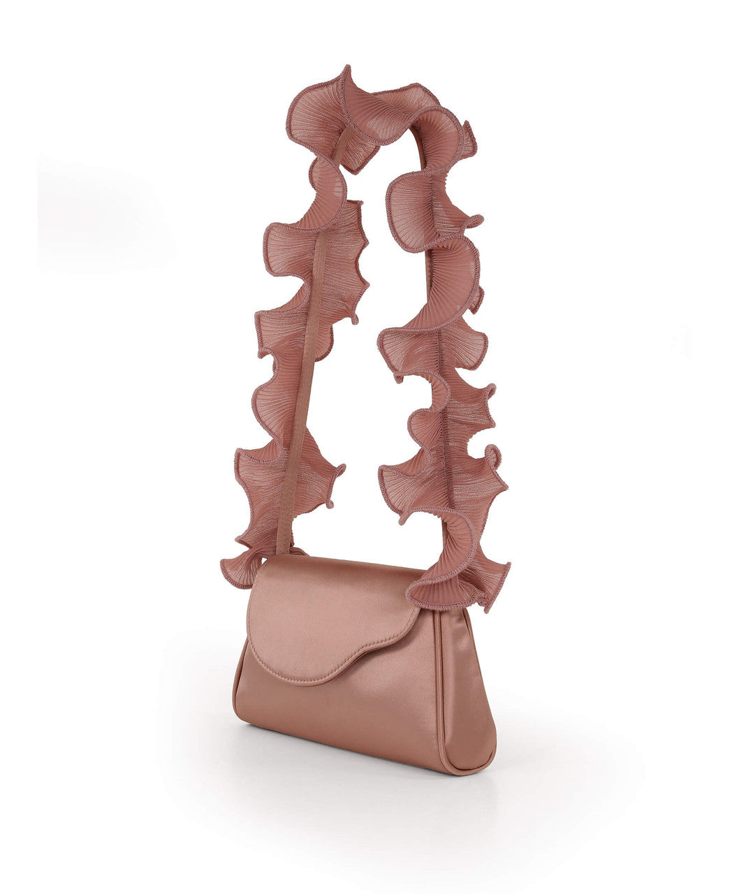 English Rose | Sophia Ruffle Strap Shoulder Bag Side