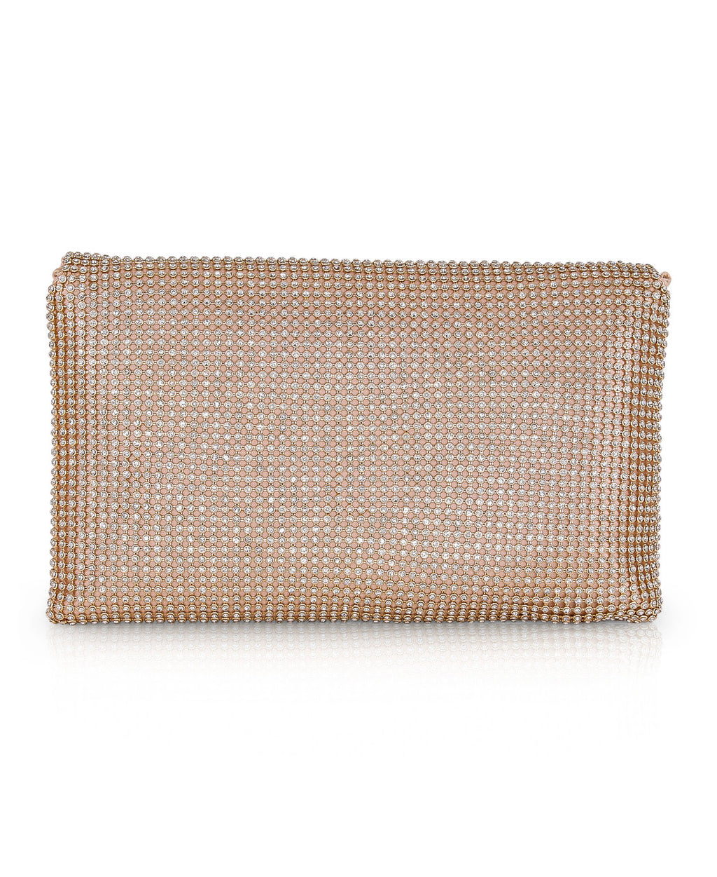 Gold | Noemi Crystal Envelope Clutch Back