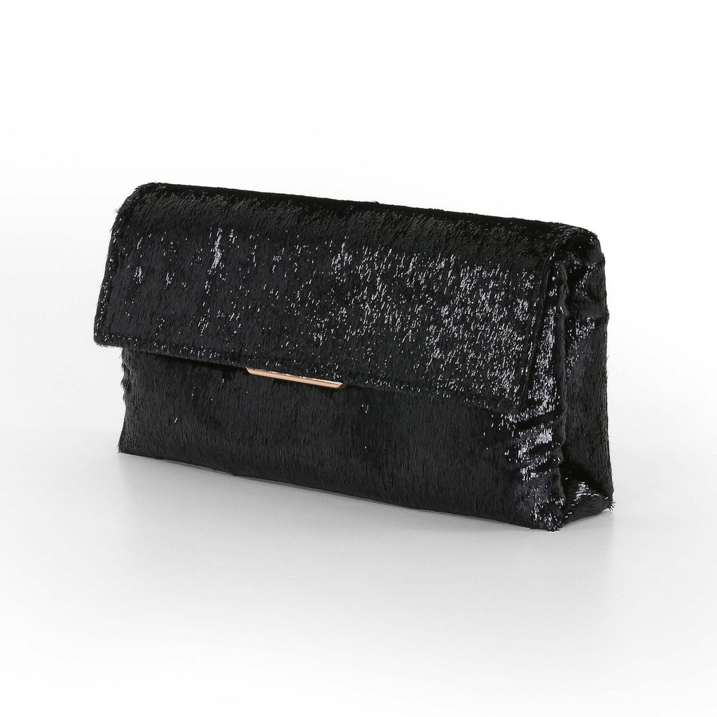 Black | Angel Soft Envelope Clutch Side