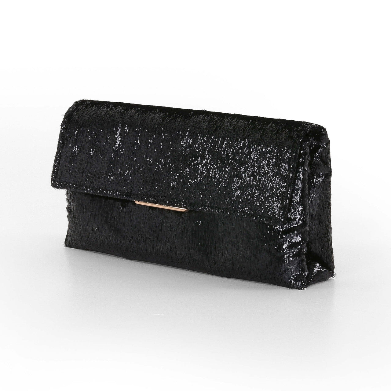 Black | Angel Soft Envelope Clutch Side