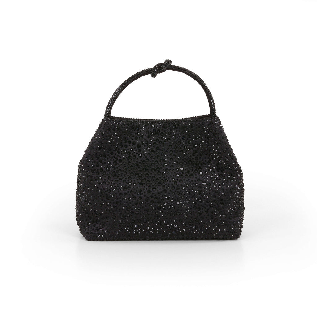 Black | Joy Mini Bucket Handbag Front