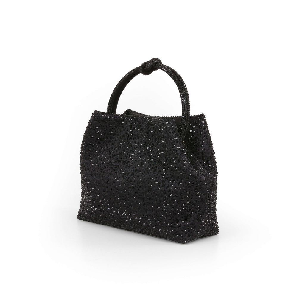 Black | Joy Mini Bucket Handbag Side