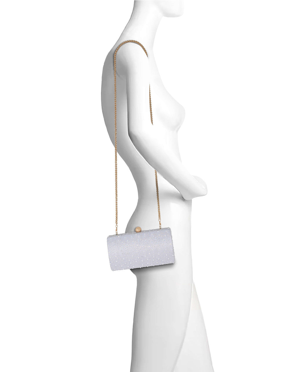 Blue | Heather Opal Crystal Minaudiere Form