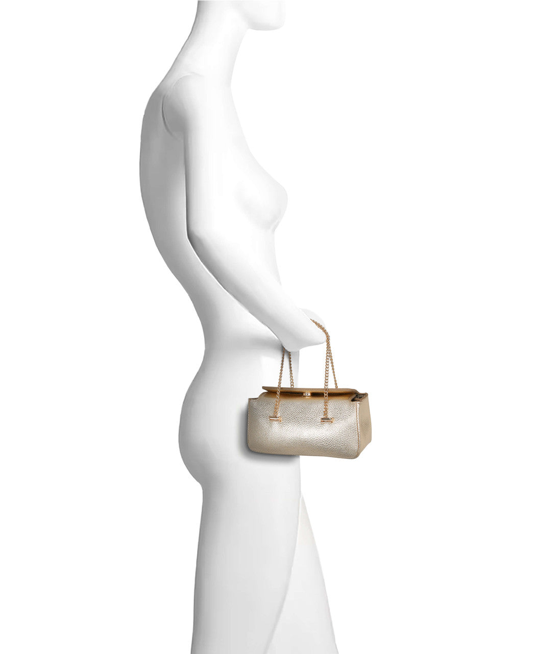 Senna Compact Faux Leather Box Clutch by Jewel Badgley Mischka