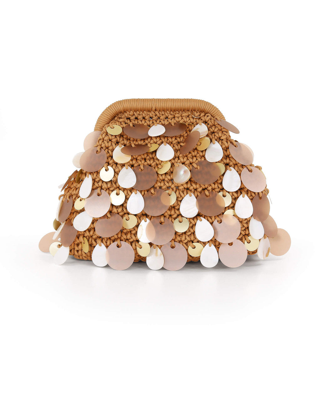 Gold | Marigold Crochet Pouch Clutch Back